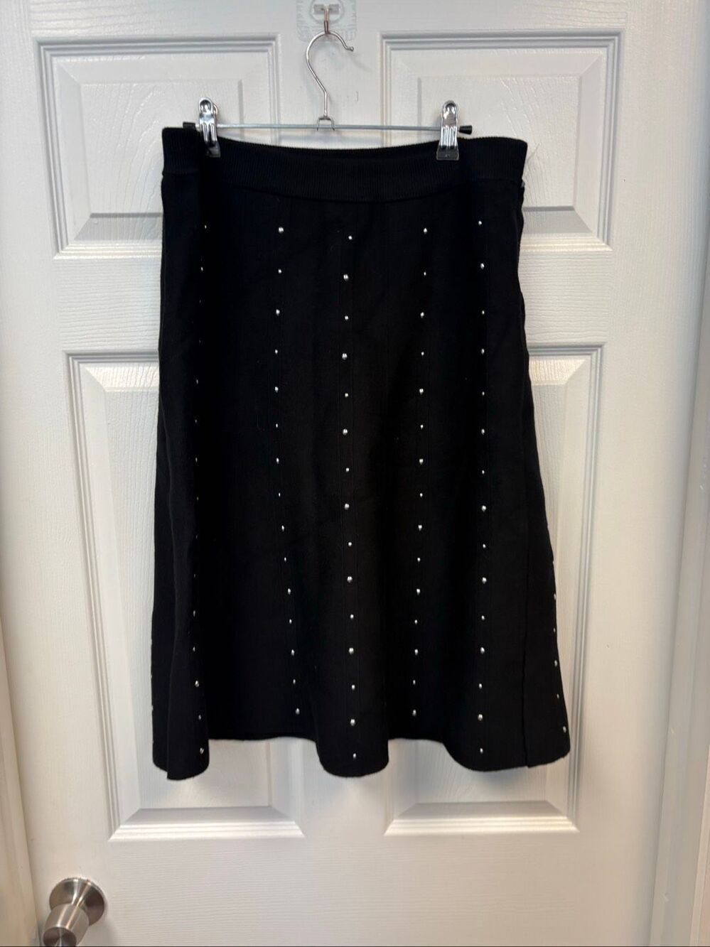 Calligraphie Silver Studded Skirt